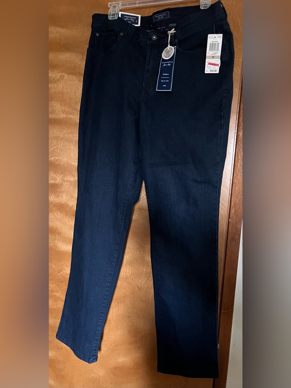 Charter Club Deep Indigo Straight Leg Jeans